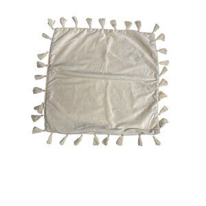 Decorative Topfinel Tassel-Edged Satin Cushion Cover For Home Decor 18" X 18" Be